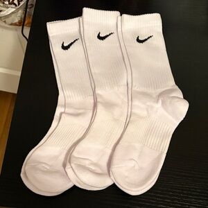 Nike White Crew Socks size medium